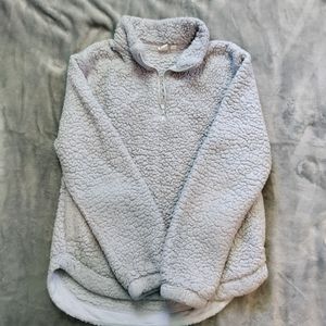 Light Blue Quarter Zip (Sherpa Style) | GAP XS